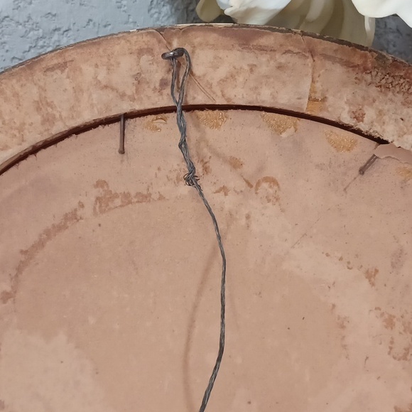 Antique Oval Wood Frame Vintage Wood Frame Art Print Boy & Dog Oval Shadow Box - Picture 9 of 16